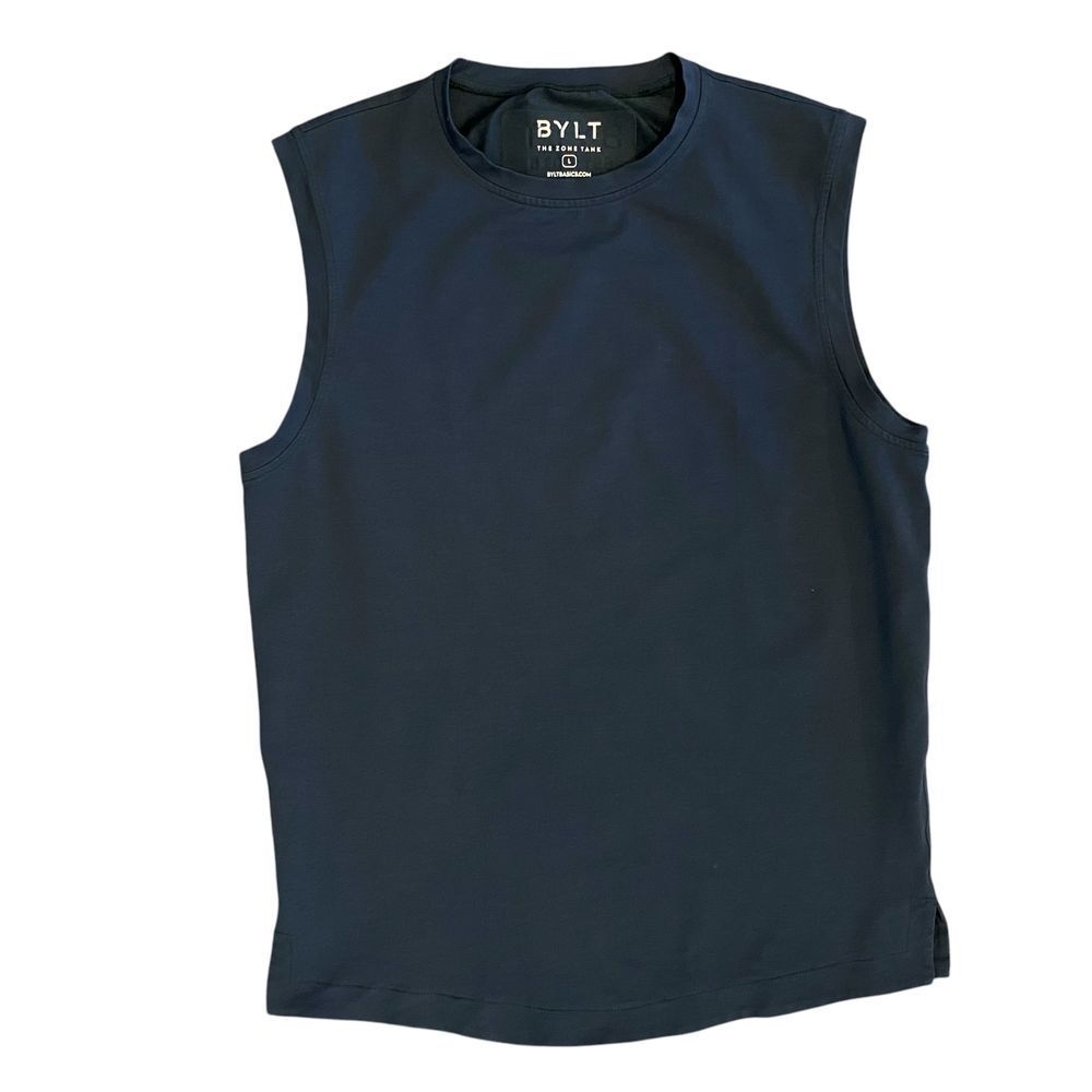 BYLT Basics Navy Tank Top